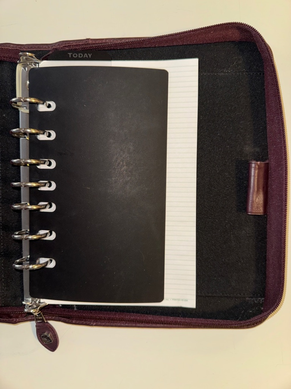 Vintage DayTimer Genuine Leather Planner Organizer Notebook - Picture 3 of 6